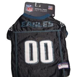 NWT Pets First NFL Philly Eagles Color Rush Dog Jersey, Size MEDIUM 14-18" Dog